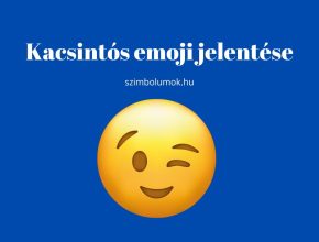 kacsintós emoji jelntése, kacsintós smiley jelentése