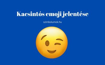 kacsintós emoji jelntése, kacsintós smiley jelentése