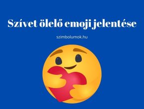 szívet ölelő emoji jelentése