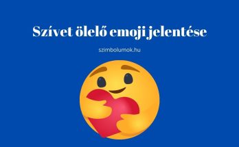 szívet ölelő emoji jelentése