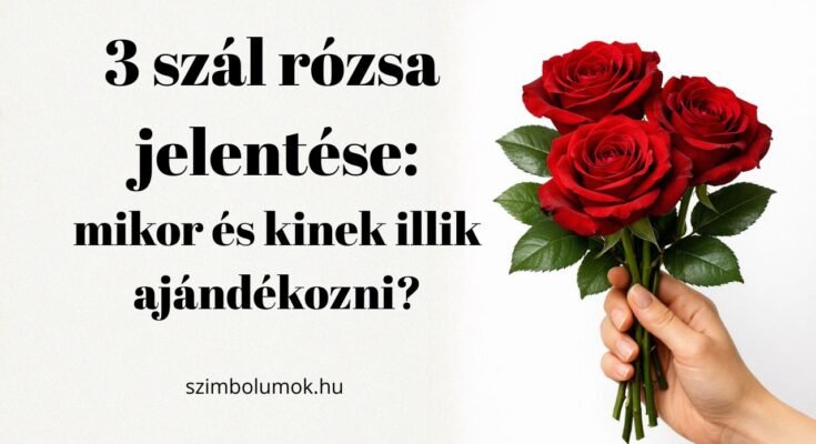 3 szál rózsa jelentése