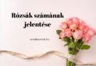 rózsák számának jelentése